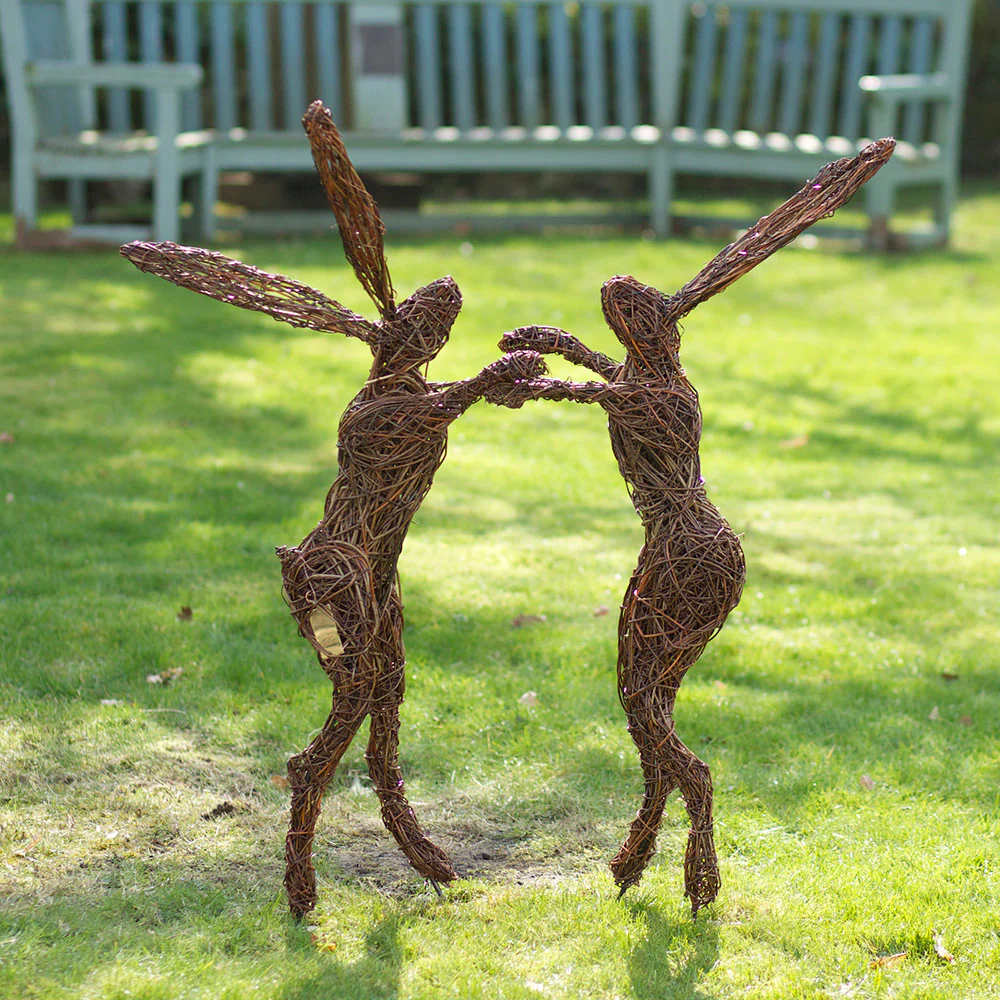 Dancing Hares Willow Sculptures - Image 5