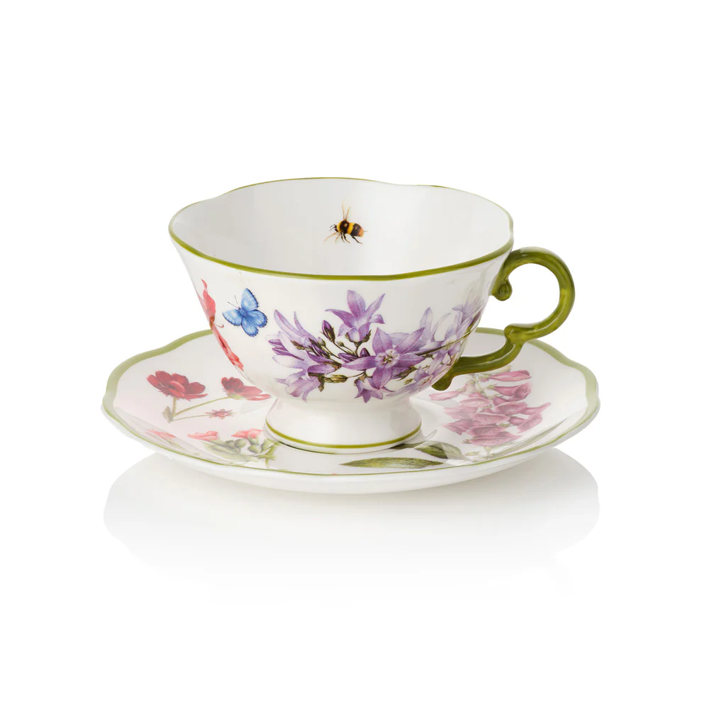 Highgrove Gardens Fine Bone China Teacup & Saucer