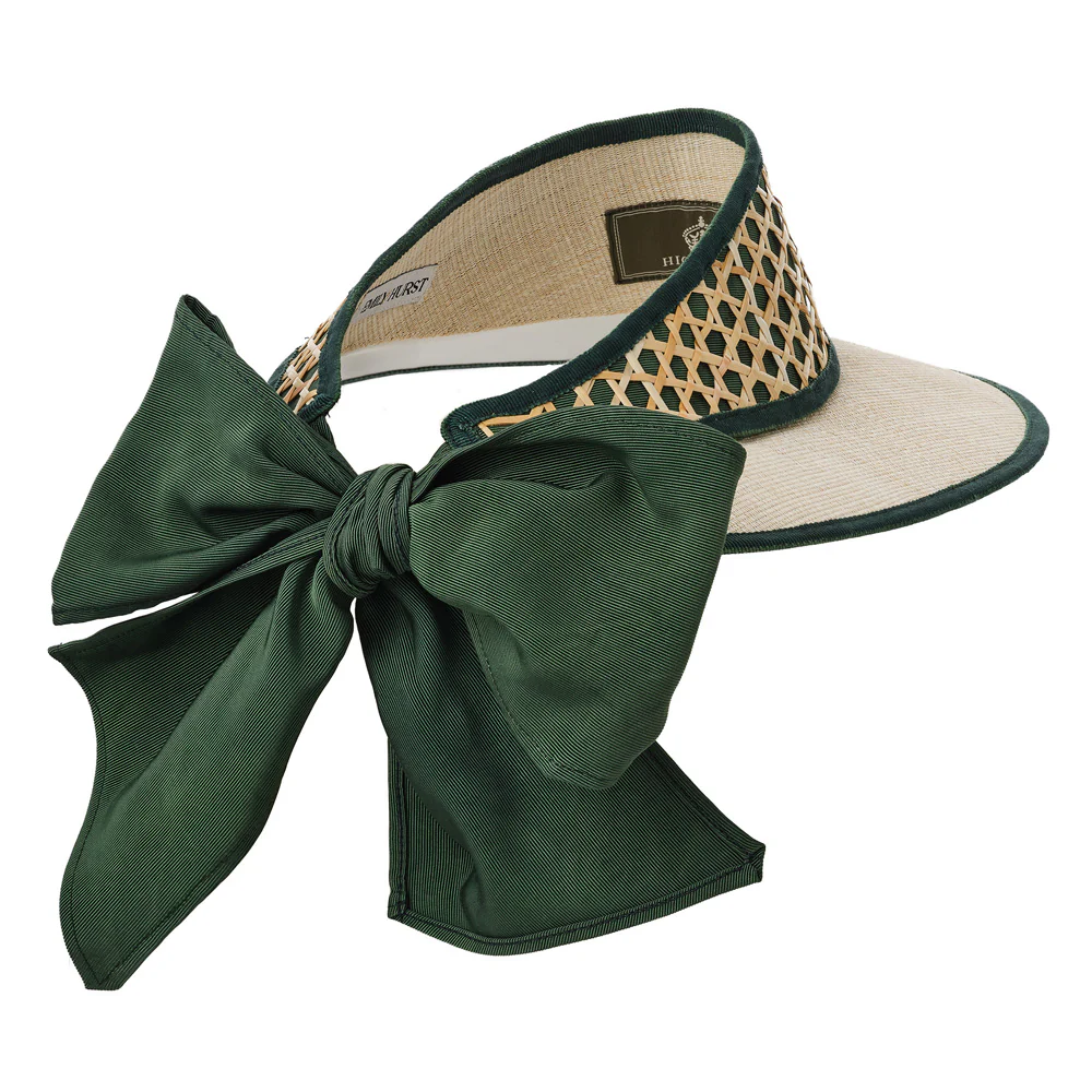 Highgrove Visor – Artisanal Straw & T’nalak Headpiece - Image 2