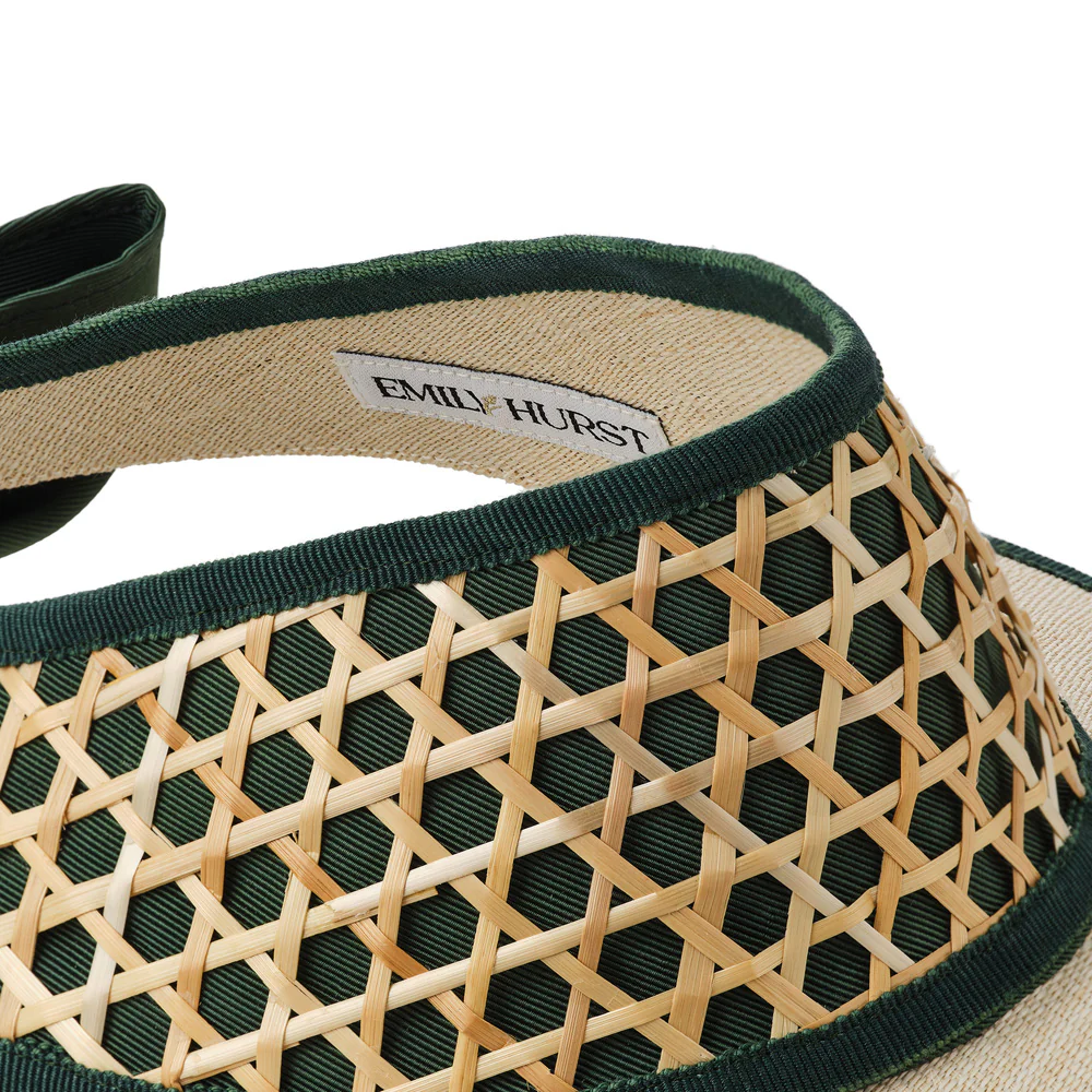 Highgrove Visor – Artisanal Straw & T’nalak Headpiece - Image 3