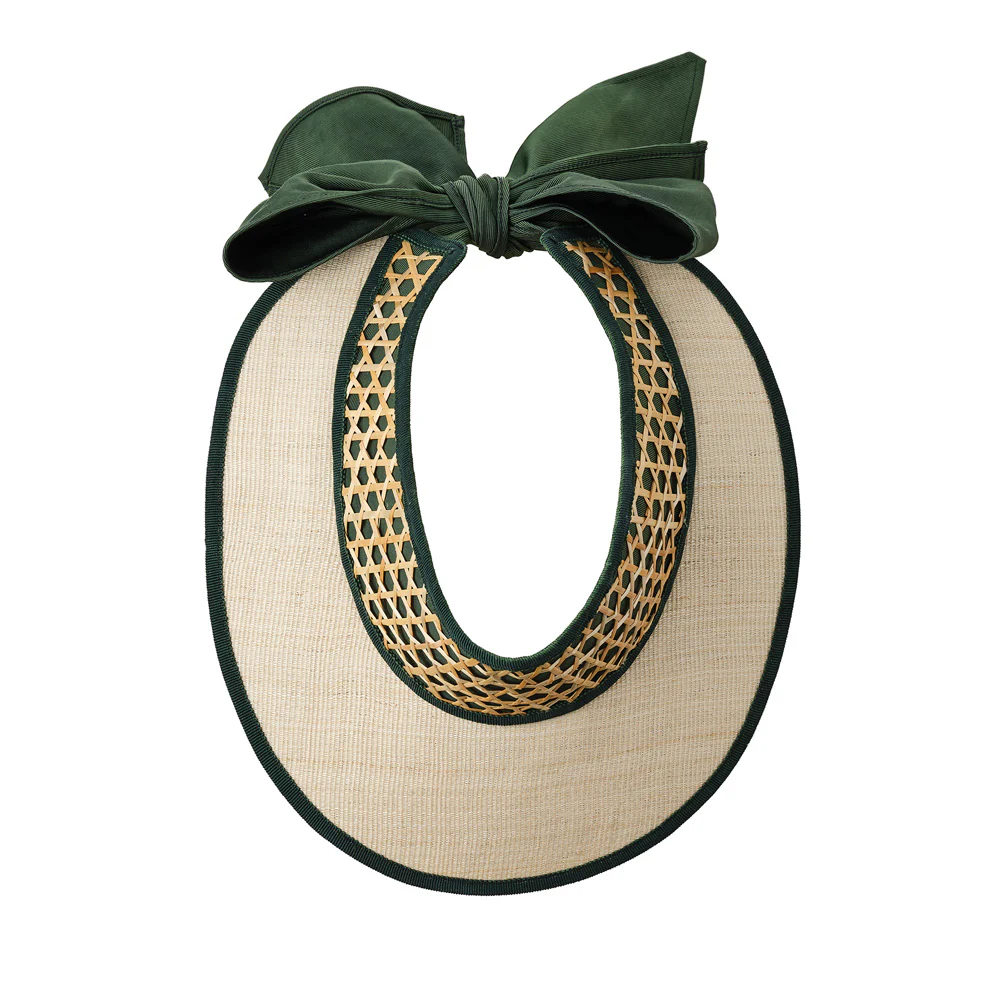 Highgrove Visor – Artisanal Straw & T’nalak Headpiece - Image 4