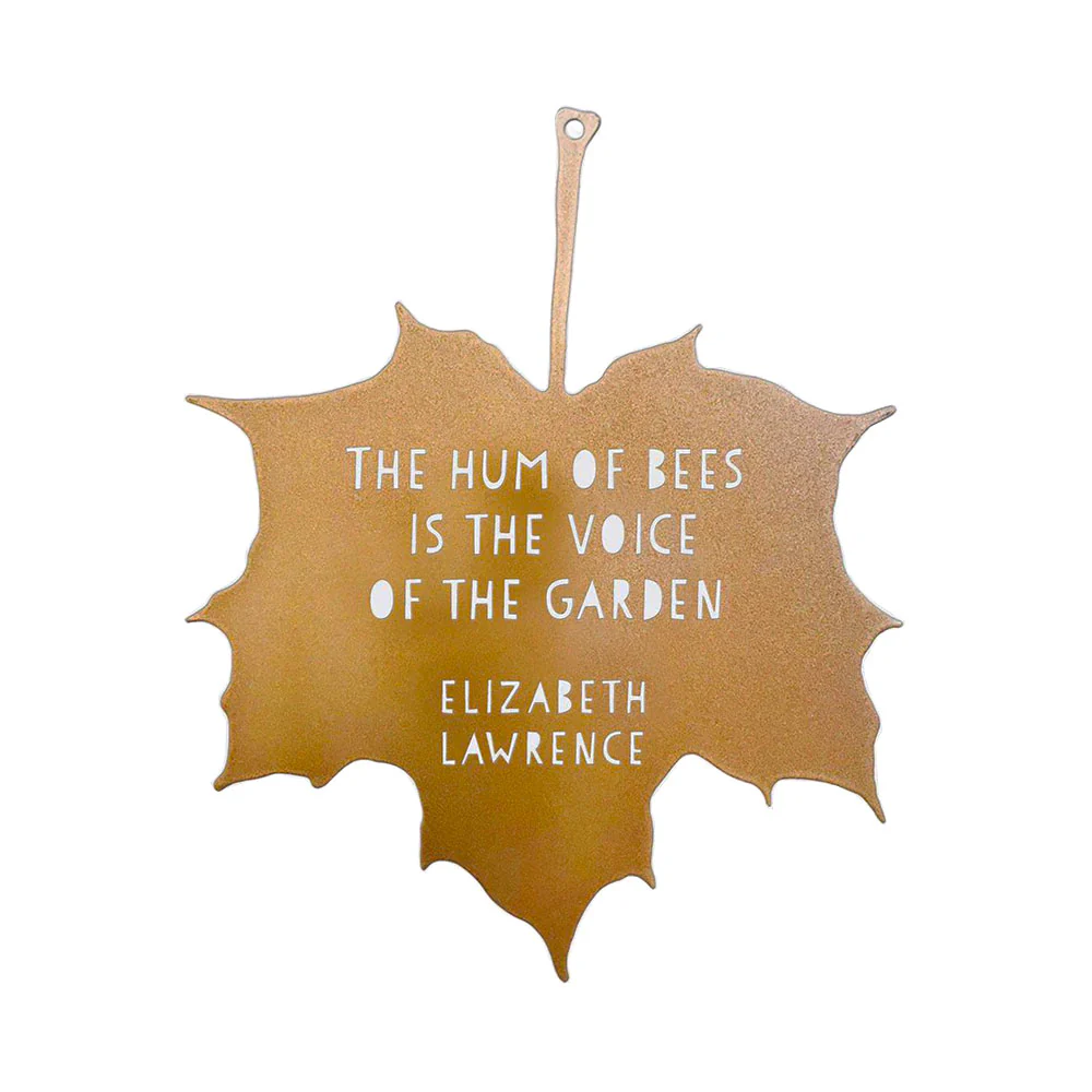 'The Hum of Bees' Decorative Leaf