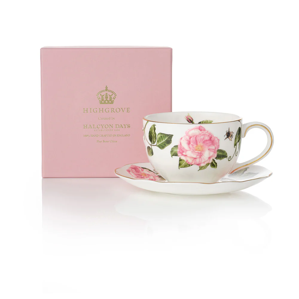 The King's Rose Fine Bone China Teacup & Saucer